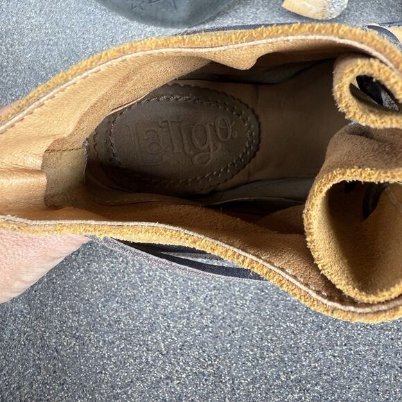 Latigo Frieda Block Heel Lace Up Booties Ankle Boots Suede Women’s 6 1/2 Boho - Picture 5 of 5